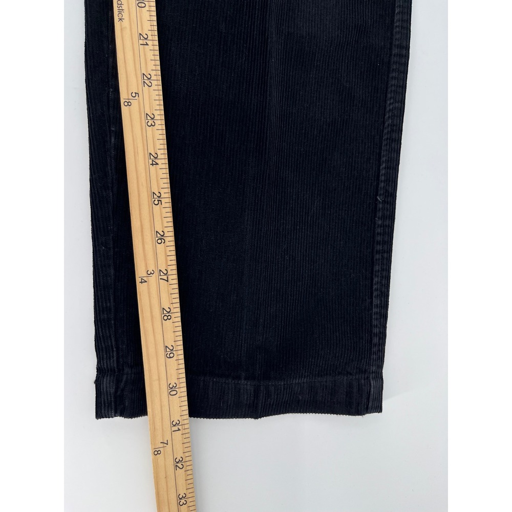 Woolrich Corduroy Pants Mens 32 Black Pleated Front Straight Leg 1014 - Picture 5 of 7